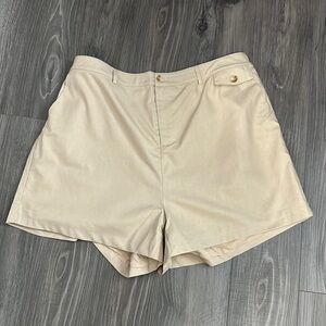 Taupe High Waisted Shorts